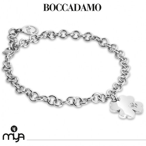 Bracciale catena ovale con Quadrifoglio pendente PI/BR54 Boccadamo.